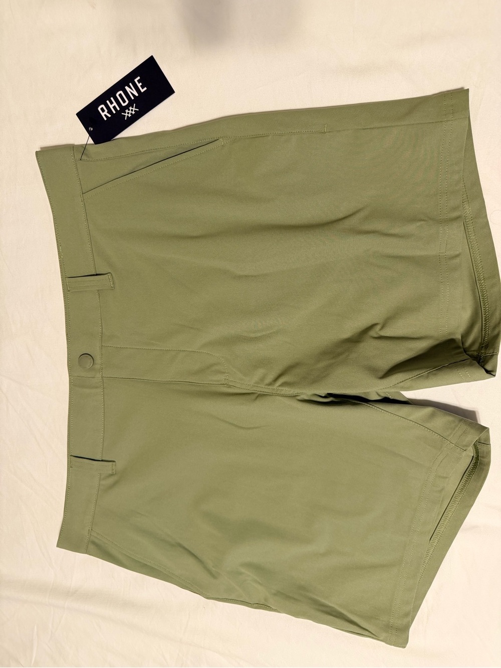 RHONE Commuter Olive Green Performance Shorts